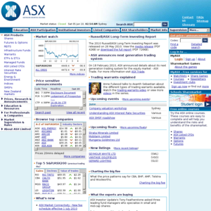 Australian Securities Exchange - Stock Market Information, Stock Quotes - ASX